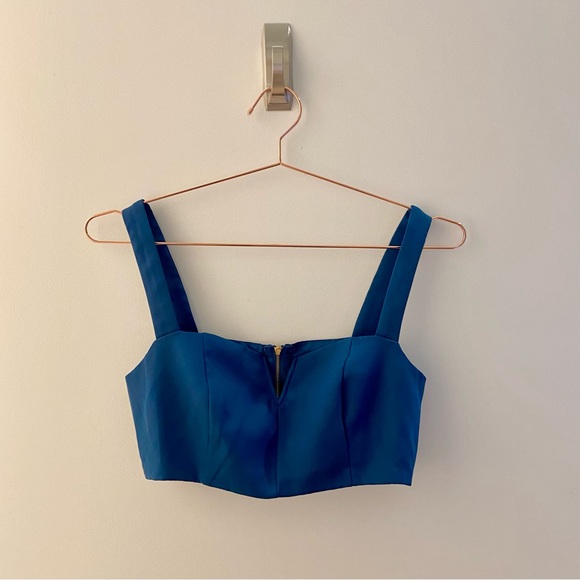 CIDER Two Piece Teal Crop Top and Trouser (xs) - Picture 4 of 6